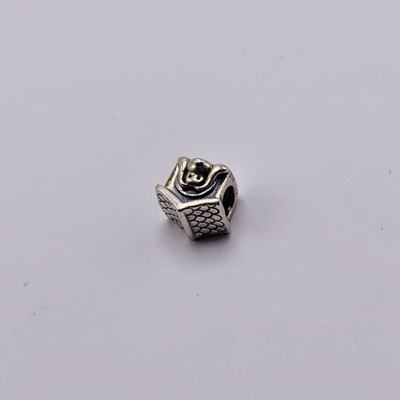 EUC Pandora 790592EN27 Sterling Silver Doghouse Dog Animal Bead w/ Enamel Heart - Picture 12 of 16